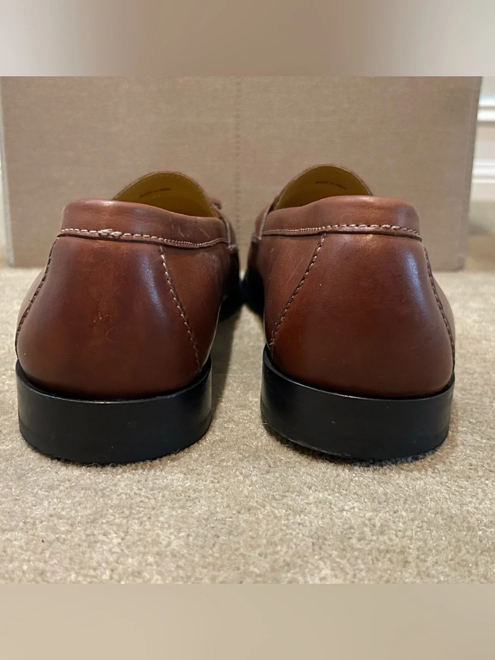 Cole Haan Brown Leather Tassel Loafers Size 12 D, Men's